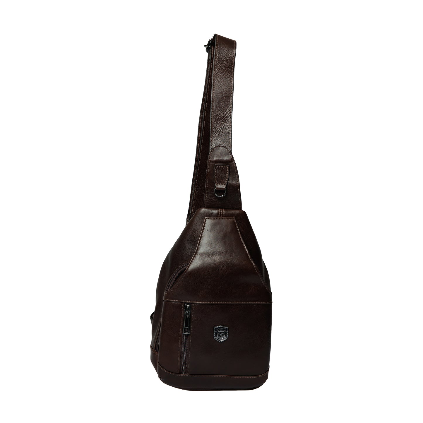 Mochila Transversal em Couro Legítimo Las Vegas