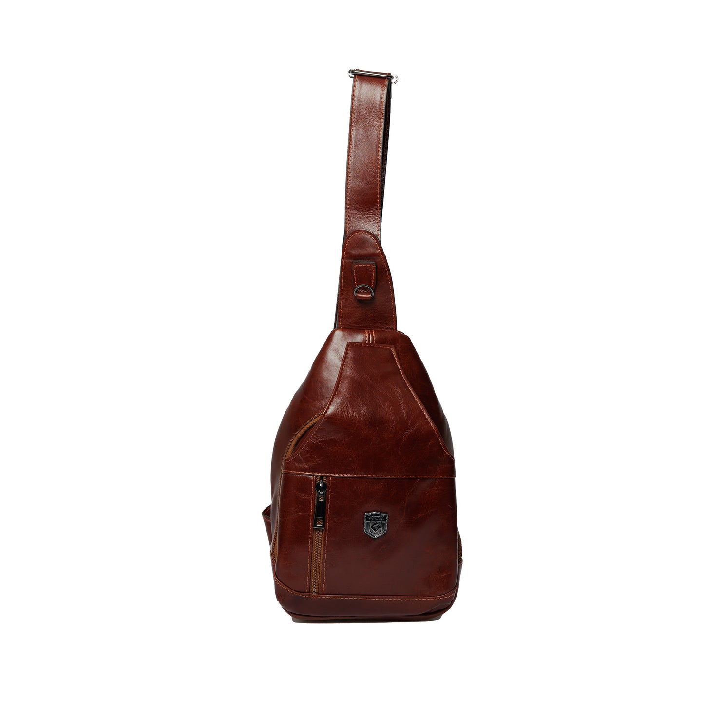 Mochila Transversal em Couro Legítimo Las Vegas