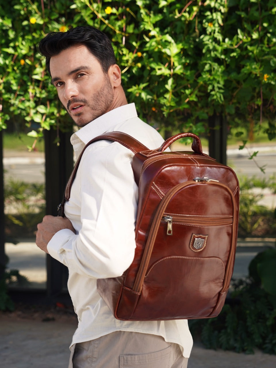 Mochila em Couro Legítimo Turim