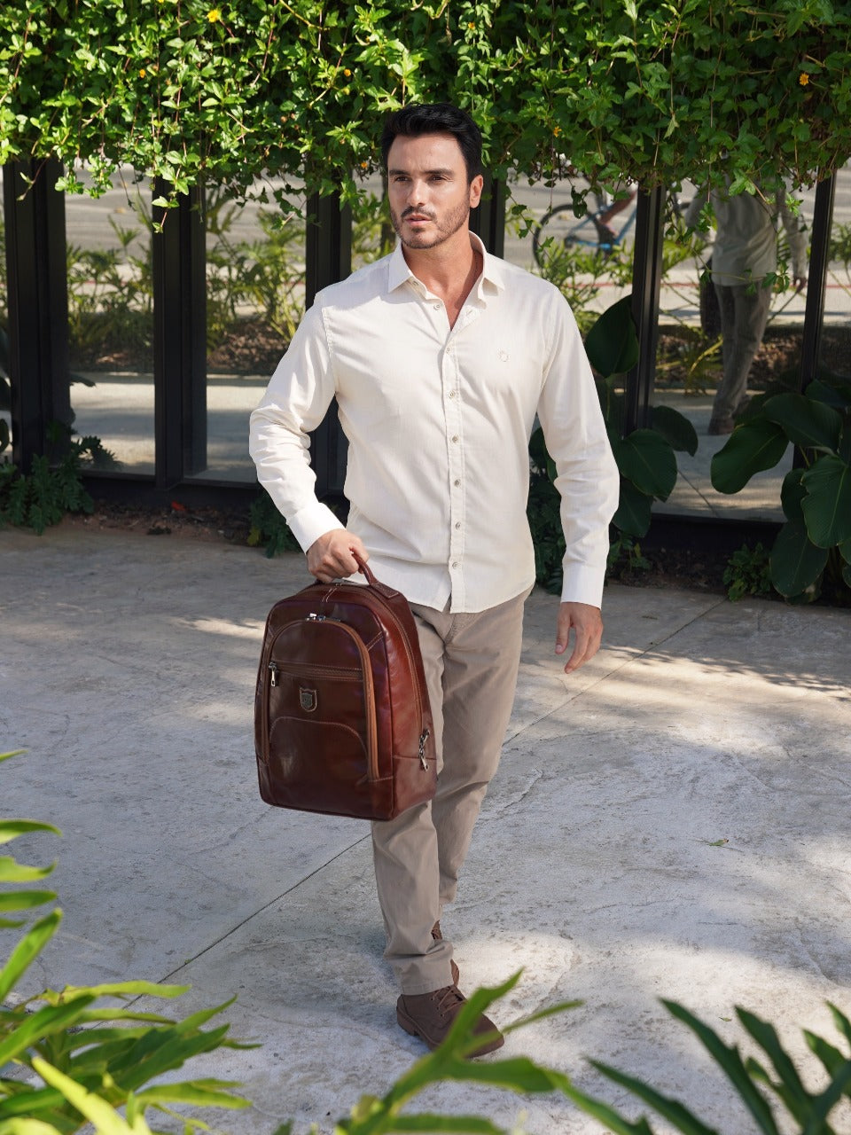 Mochila em Couro Legítimo Turim