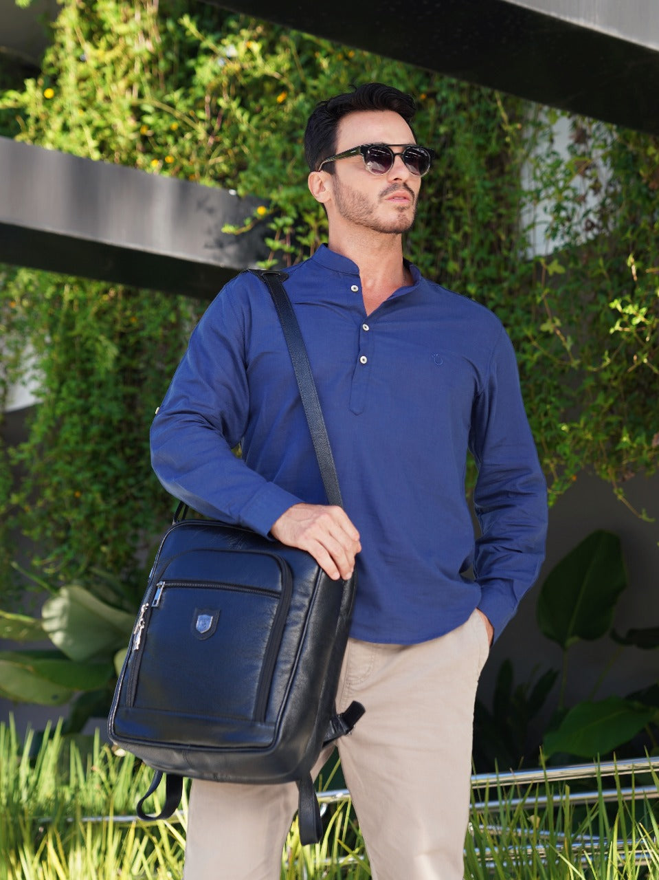 Mochila em Couro Legítimo Liverpool