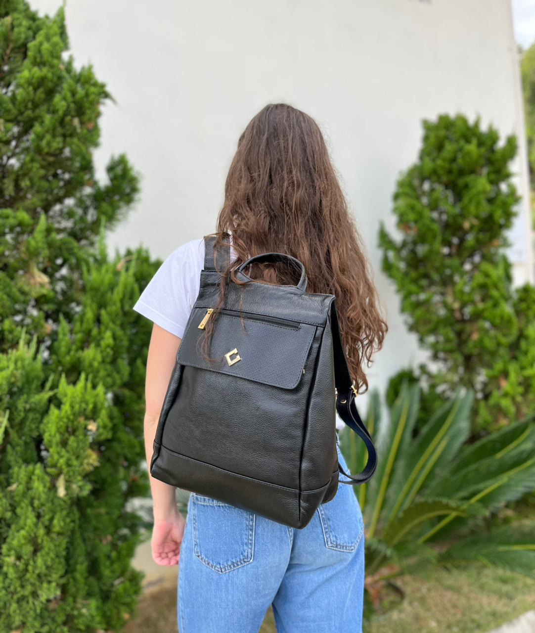Mochila em Couro Legítimo Santa Fé